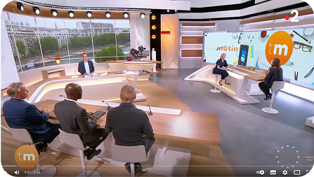 L'émission "l'interview d'actualité" sur télématin avec Emma Haziza